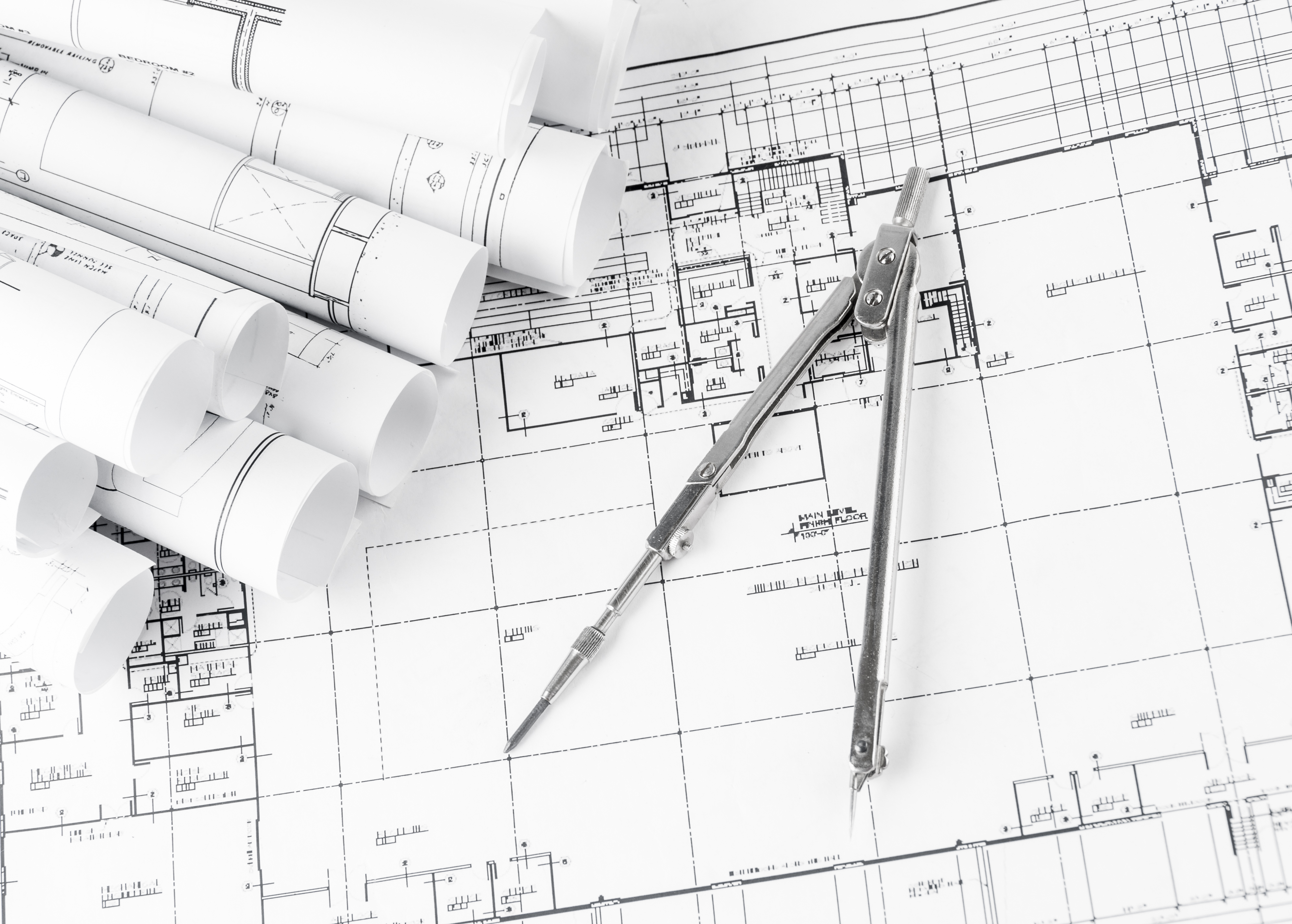 rolls of architecture blueprints and house plans Signs rolls of architecture blueprints and house plans Signs